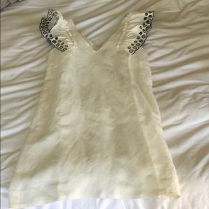 JCREW size 4 white linen dress!!